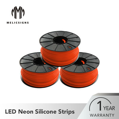 220V 12mm Thickness Red Color 50 Meters Length LED Neon Silicone Strip