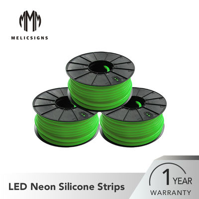 12mm Thickness Green Color 50 Meters Green LED Neon Silicone Strip