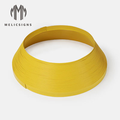 Waterproof 3/4 Inch Yellow Color Channel Letter 35m Length Plastic Trim Cap