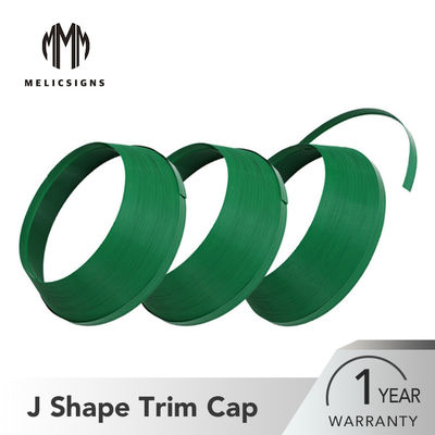 Easy Bending Green Color Plastic Sign Trim Cap 45 Meters Resisting Climate Changing