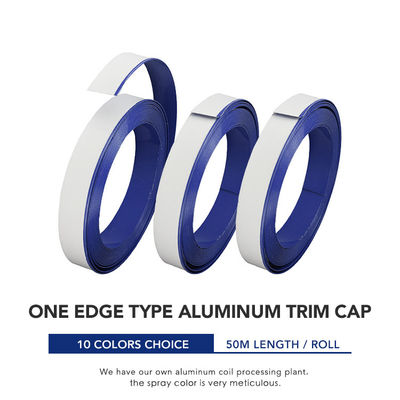 CE 100M Aluminium Trim Cap Strip Roll For LED Shopping Sign