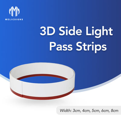 8cm Width ABS 3D Side Led Strip PVC Billboard Letter Indoor No Edge Signs