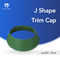 45m No Edge J Shape Edge Green Plastic Trim Cap Signs