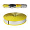 Hand Making 80mm Yellow Steel Core Rubber Trim Cap for Outdoor Decoration