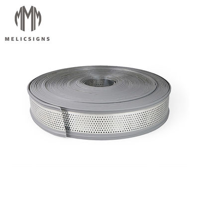 Galvanized 33.3M Gray with Hole 3d LED Halo Channel Letter Trim Cap