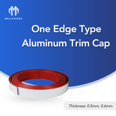 10.8cm Aluminum Trim Cap For Channel Letter One Edge Type With Protect Film