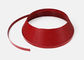 Red Color LED Channel Trim Cap J Shape Good Flexibility With SGS Certification Plastic Trim Cap