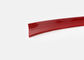 Red Color LED Channel Trim Cap J Shape Good Flexibility With SGS Certification Plastic Trim Cap