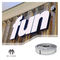Weatherproof Stainless Steel Trim Cap For Shop Signs